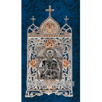 Серебряная икона "Святой Николай Чудотворец" АГ-2.73.0005