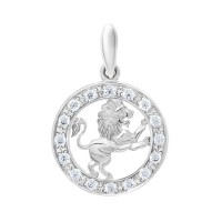 Серебряный подвес "Лев" ЮМ-3084-5