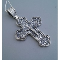 Срібний хрест православний великий бр-3100401