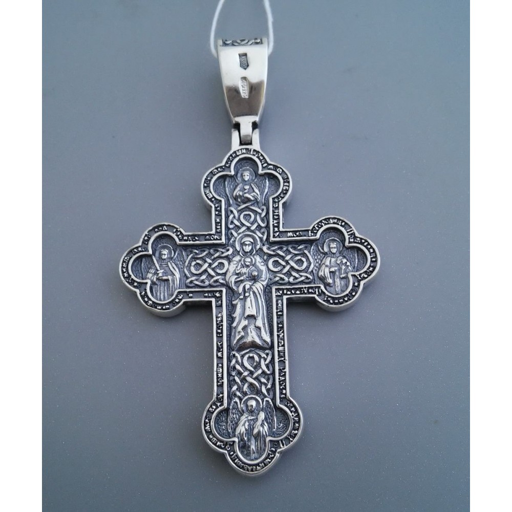 Срібний хрест православний великий бр-3100401