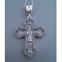 Срібний хрест православний великий бр-3100401