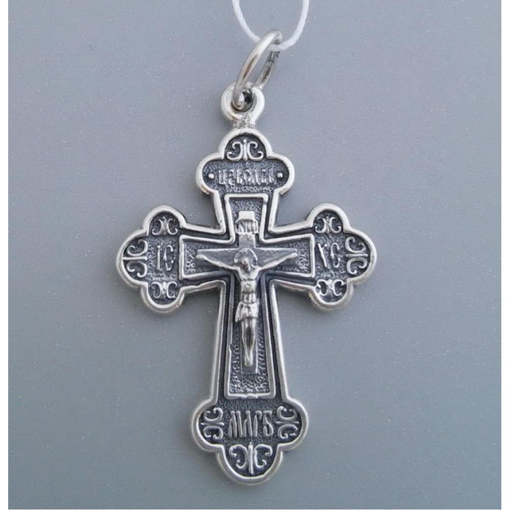 Серебряный крест бр-3100426