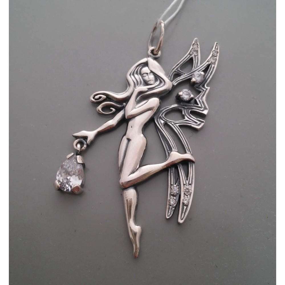 Серебряная подвеска Фея бр-3110271