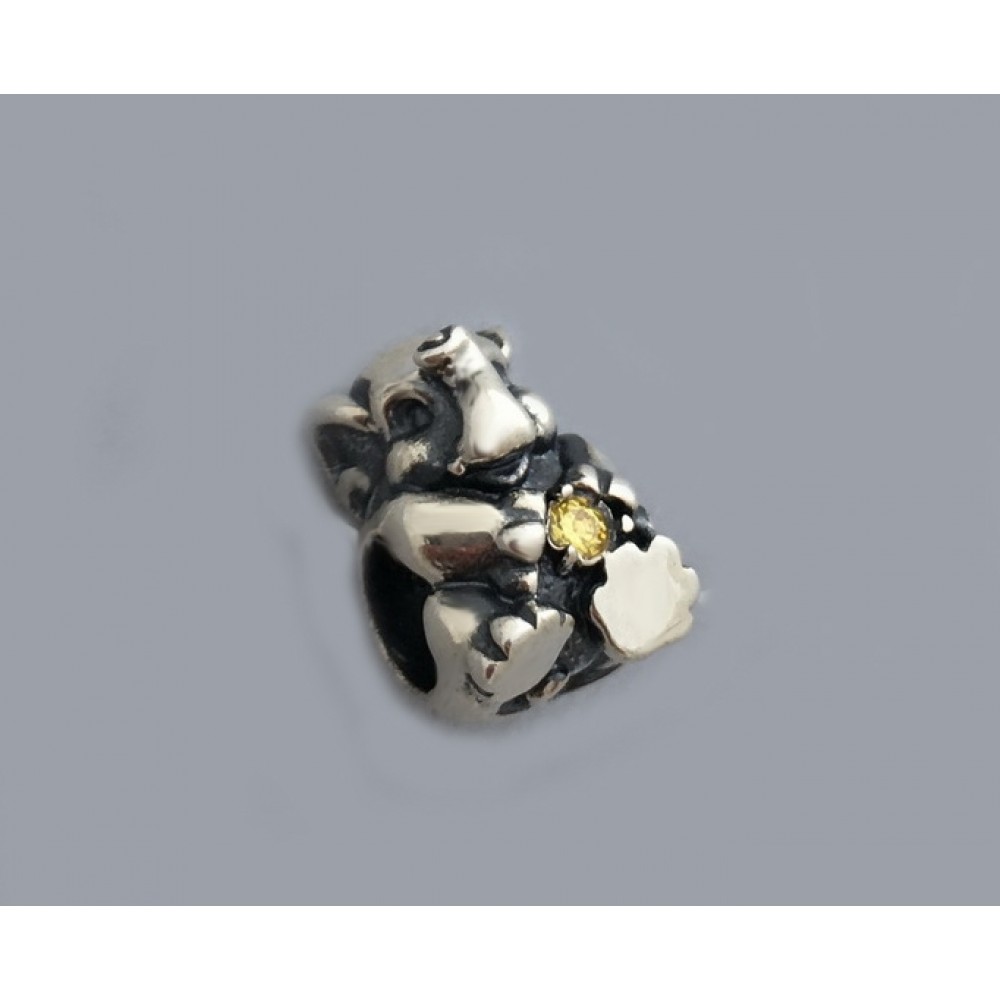 Серебряный шарм "Слоник 2" бр-1103531