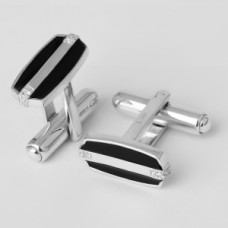 Серебряные запонки ЮМ-8049