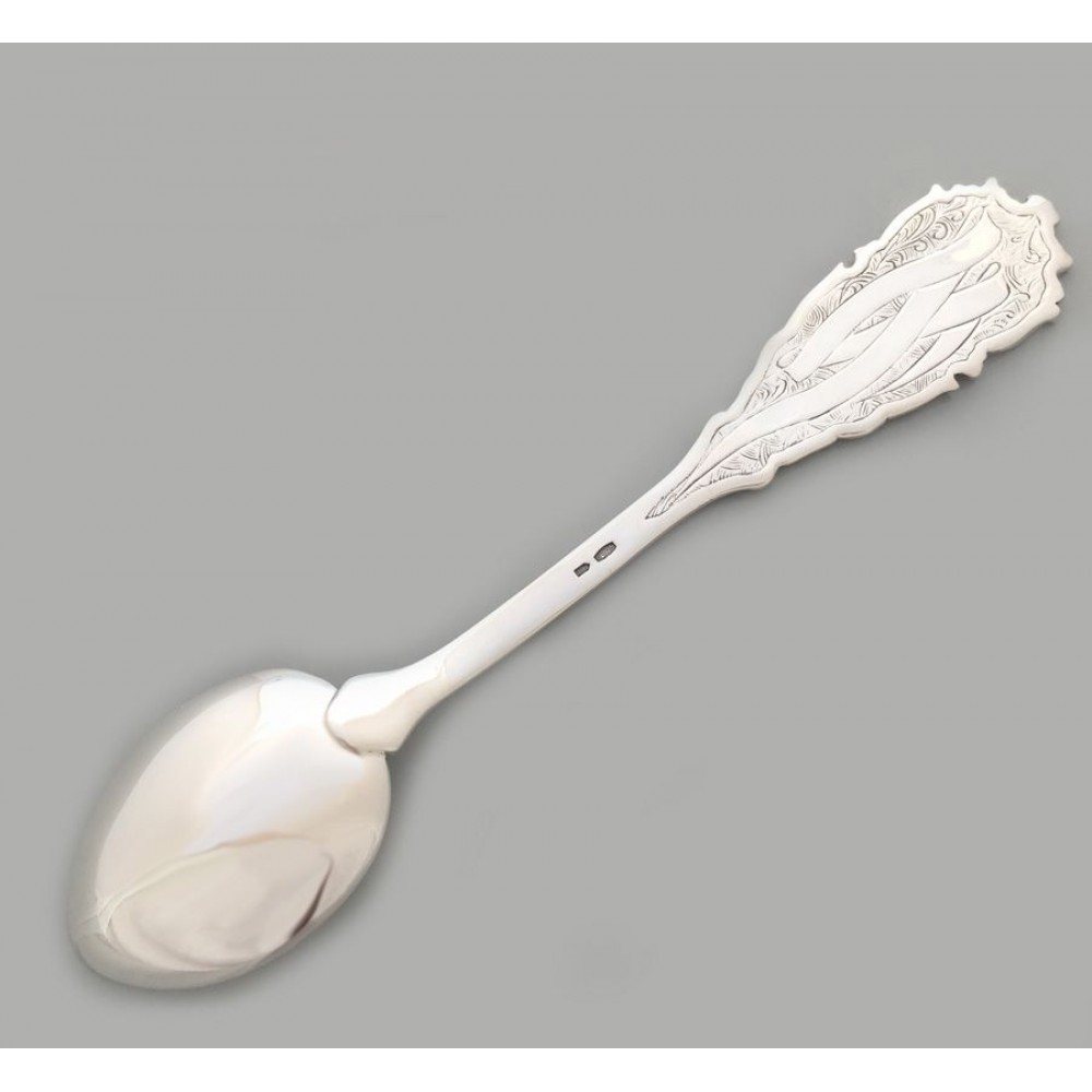 Срібна ложка дитяча під гравіювання Годинник бр-0048881