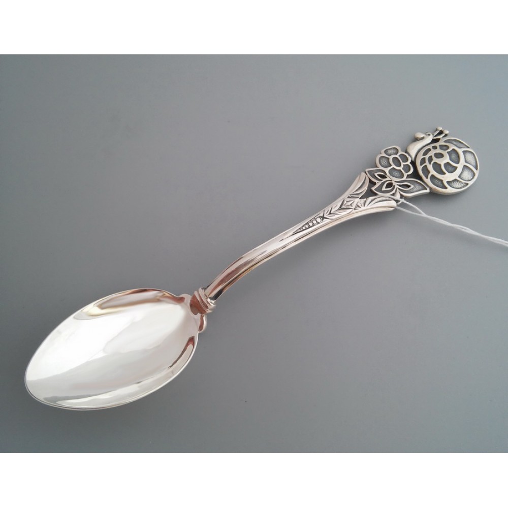 Серебряная ложка Улитка бр-34-1