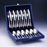 Набор мельхиоровых десертных приборов "Classic" посеребреный