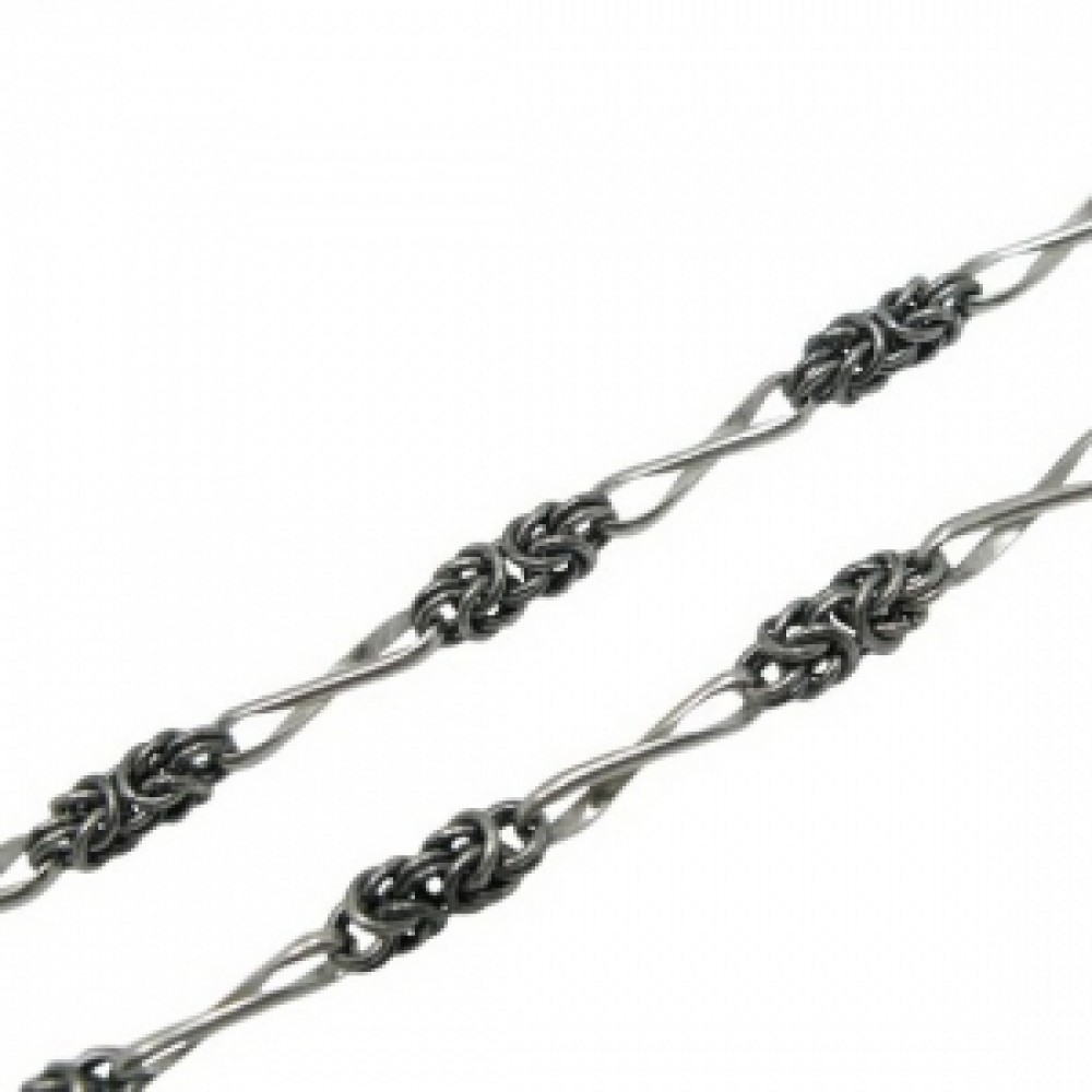 Срібний ланцюжок Мальвіна з вісімкою два звена