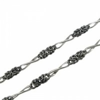 Срібний ланцюжок Мальвіна з вісімкою два звена