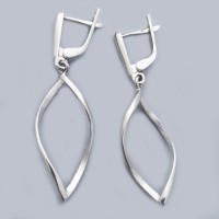 Срібні сережки Невесомість 2 бр-0035411