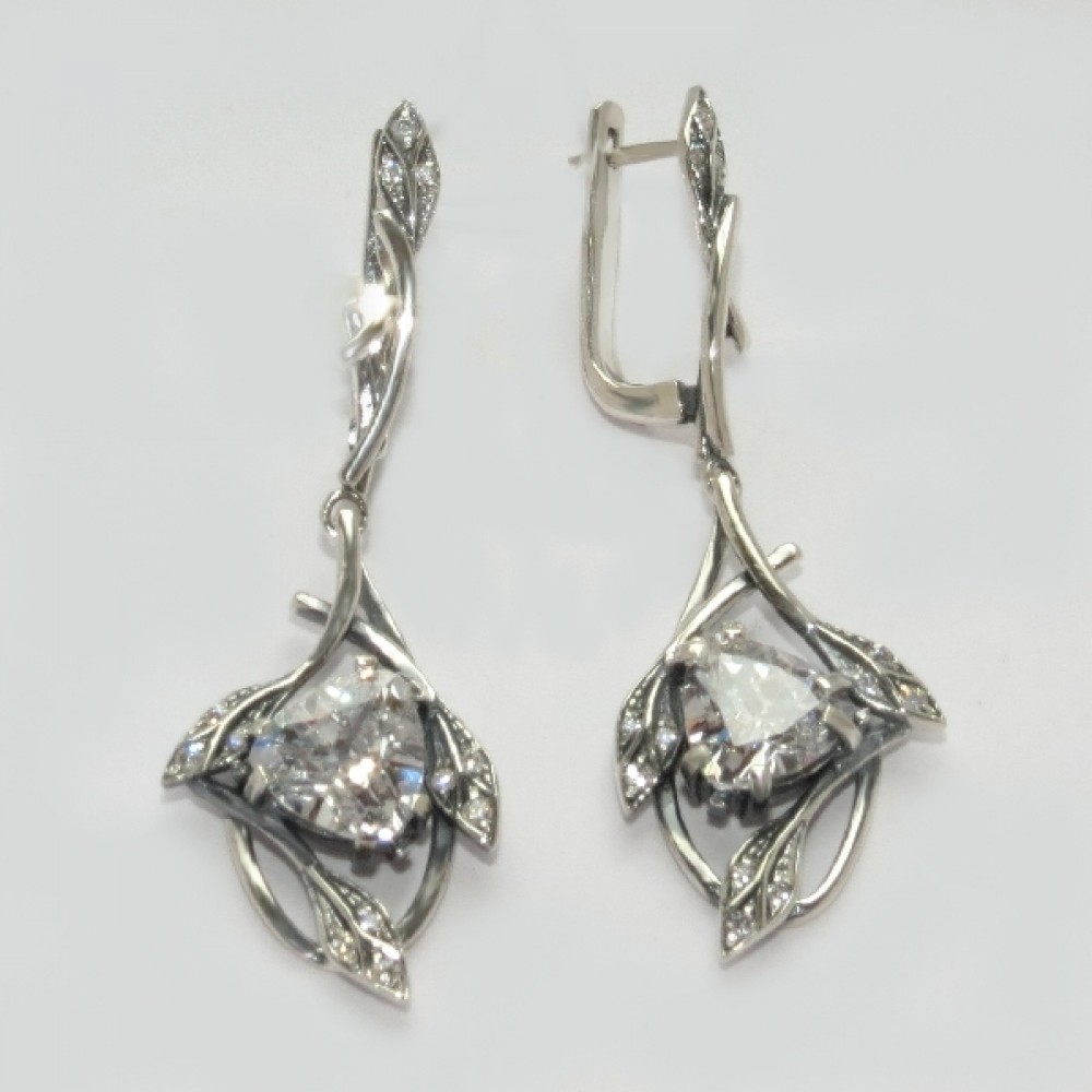 Серебряные серьги бр-11341