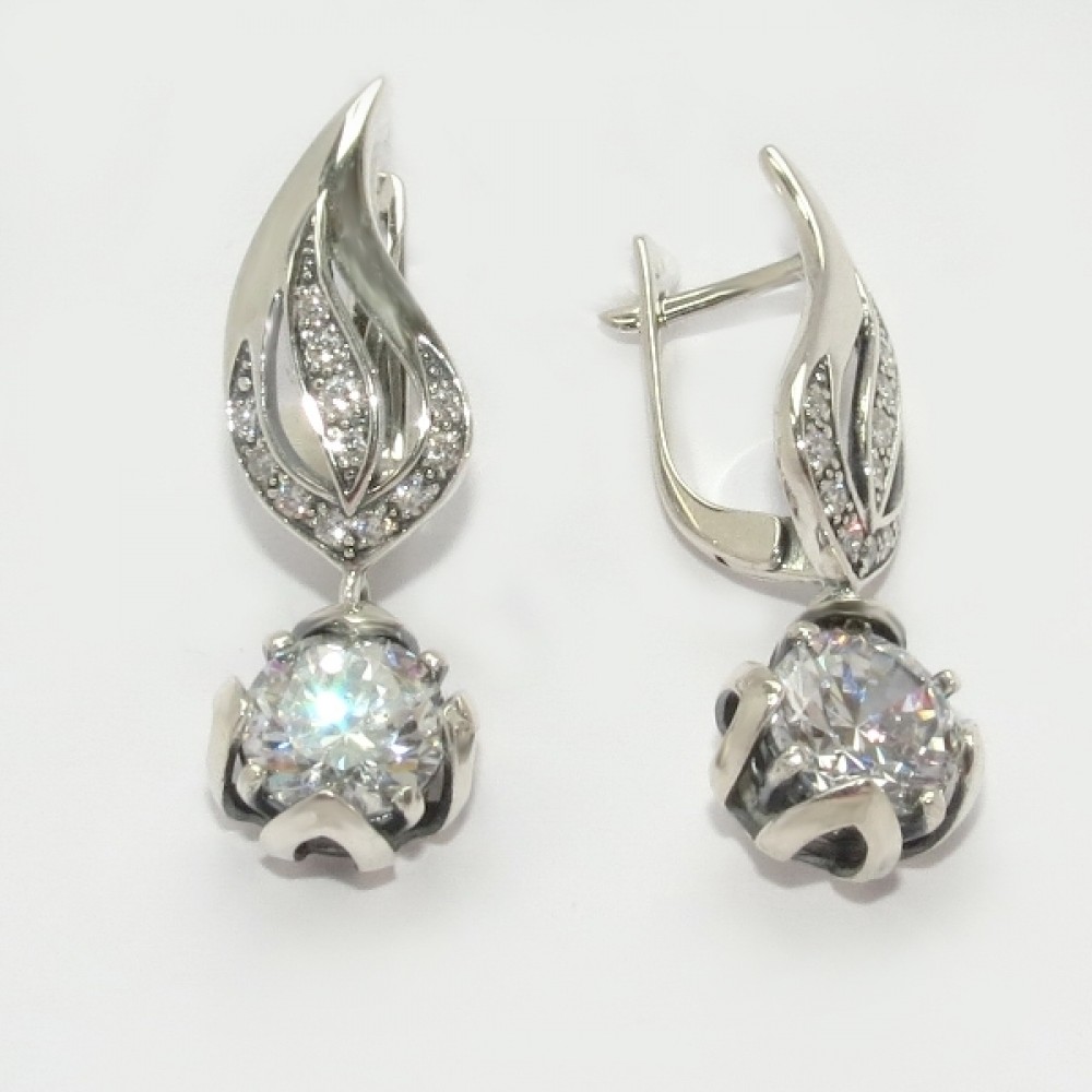 Серебряные серьги бр-11344