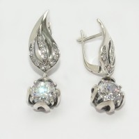 Срібні сережки бр-11344