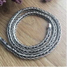 Срібний ланцюжок ручної в'язки Колосок БР-0008241