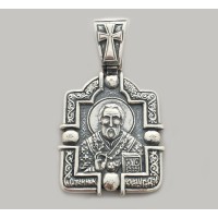 Срібна ладанка Миколай Чудотворець БР-1049131