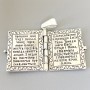 Оберег серебряный Молитва водителя на украинском языке СТП-325
