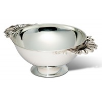 Серебряная миска "Ромашка" с чернением хю-080002/1