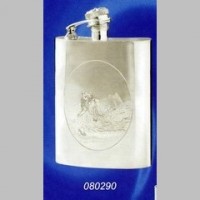 Серебряная фляга с гравировкой ХЮ-080290
