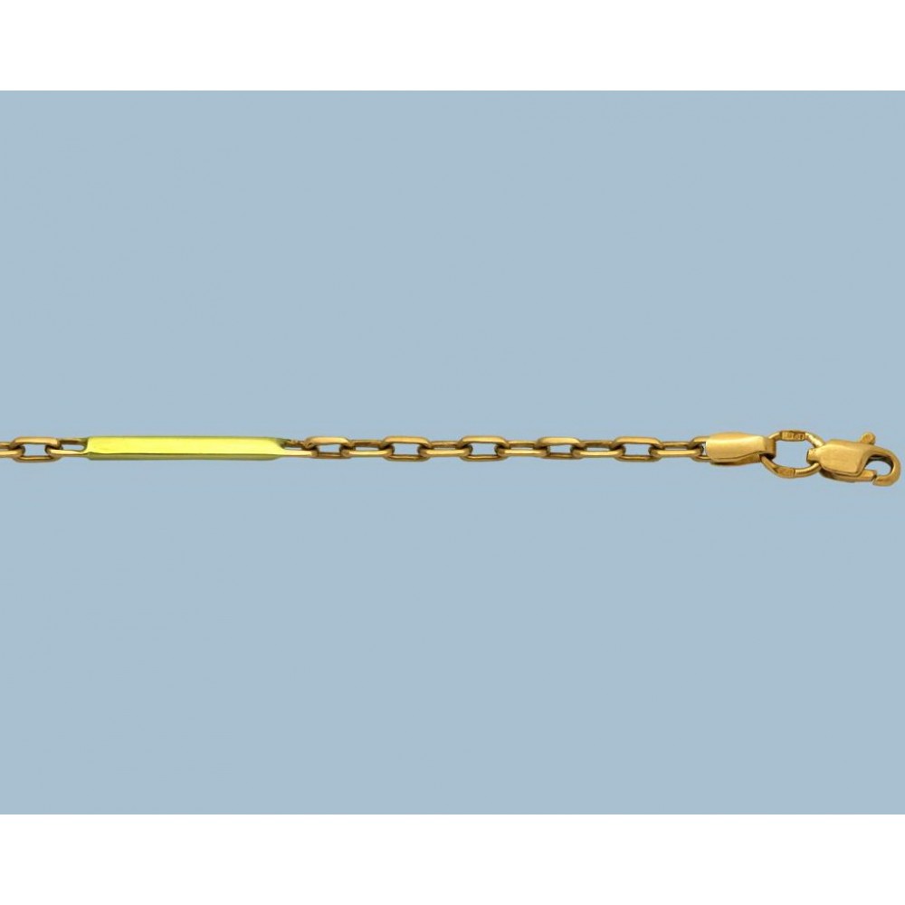 Золотая цепочка Якорная со слитком 55см шк-1083