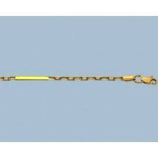 Золотая цепочка Якорная со слитком 55см шк-1083