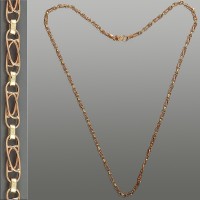 Золотая цепочка Скрепка 55см шк-1120