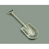 Серебряный сувенир "Греби деньги лопатой" СТС-118