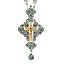 Крест наперсный серебряный с цепью 2.10.0081-239