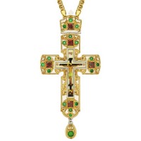 Крест латунный с фрагментальной позолотой 2.10.0152ЛФ-2