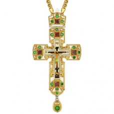 Крест латунный с фрагментальной позолотой 2.10.0152ЛФ-2