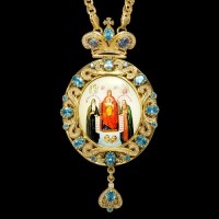 Панагия латунная в позолоте с цепью аг-2.7.0167ЛП-21ЛП