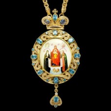 Панагия латунная в позолоте с цепью аг-2.7.0167ЛП-21ЛП