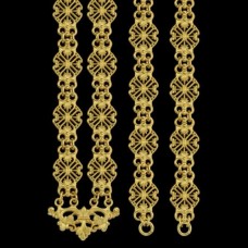 Цепь латунная в позолоте аг-2.7.0247ЛП