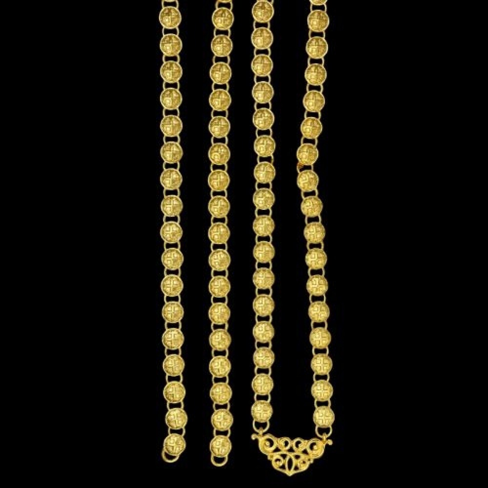 Цепь церковная латунная в позолоте