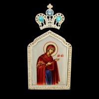 Накладка на митру латунная "Богородица" аг-2.7.0388ЛБ