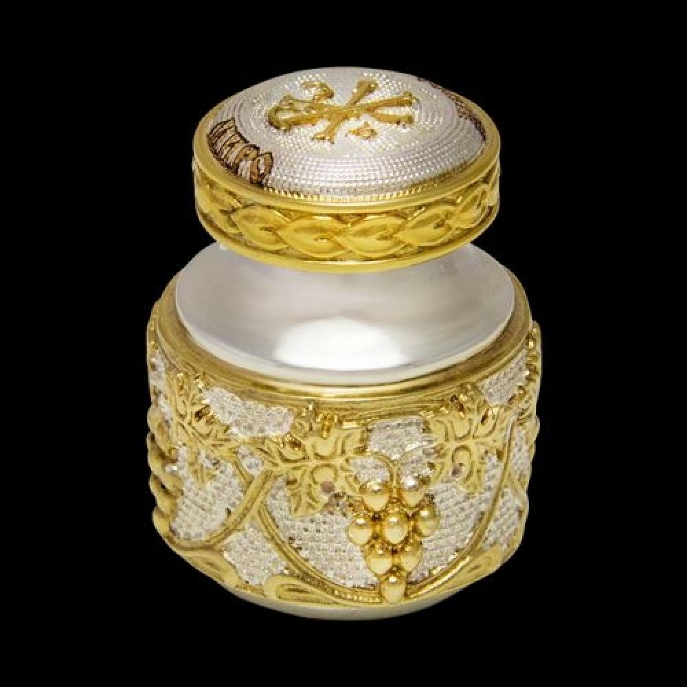 Сосуд для елея латунный с фрагментальной позолотой аг-2.7.0555ЛФ