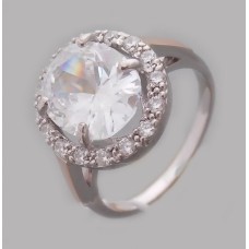 Срібна каблучка з золотою накладкою бр-2113571