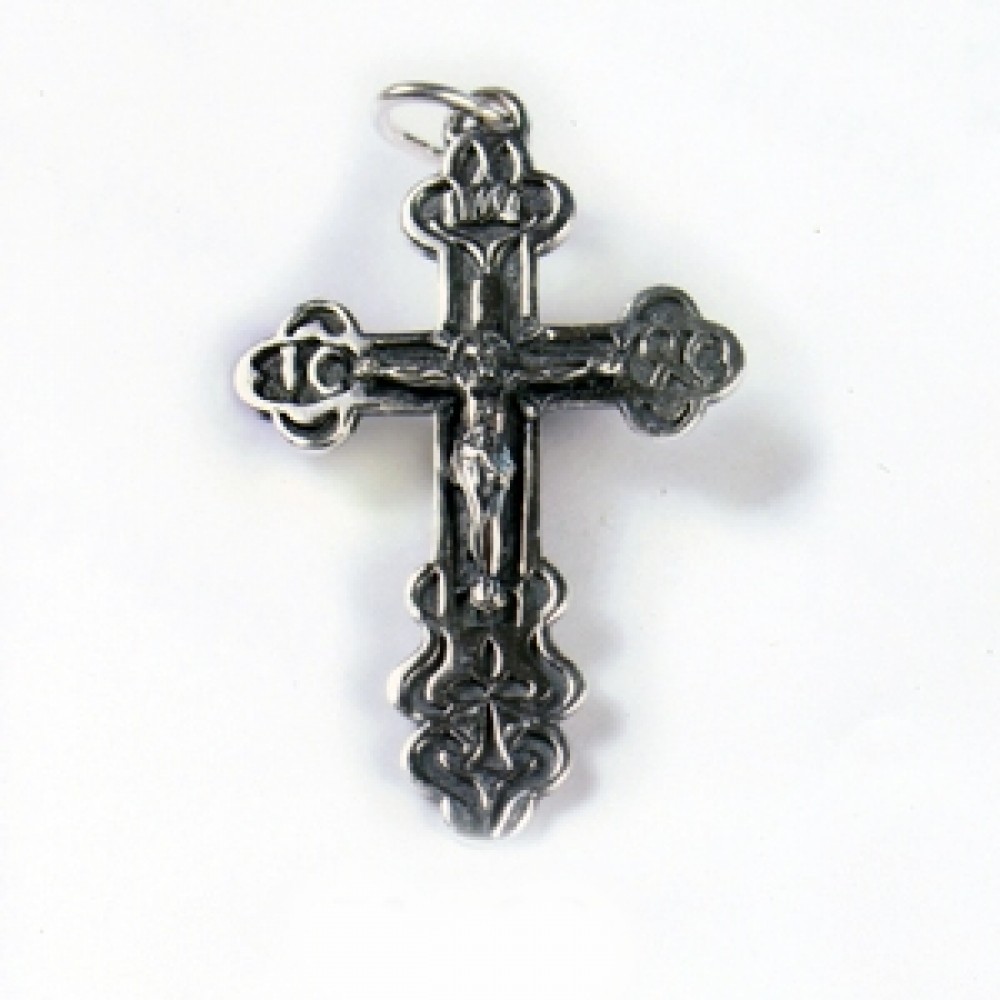 Срібний хрестик ст-28