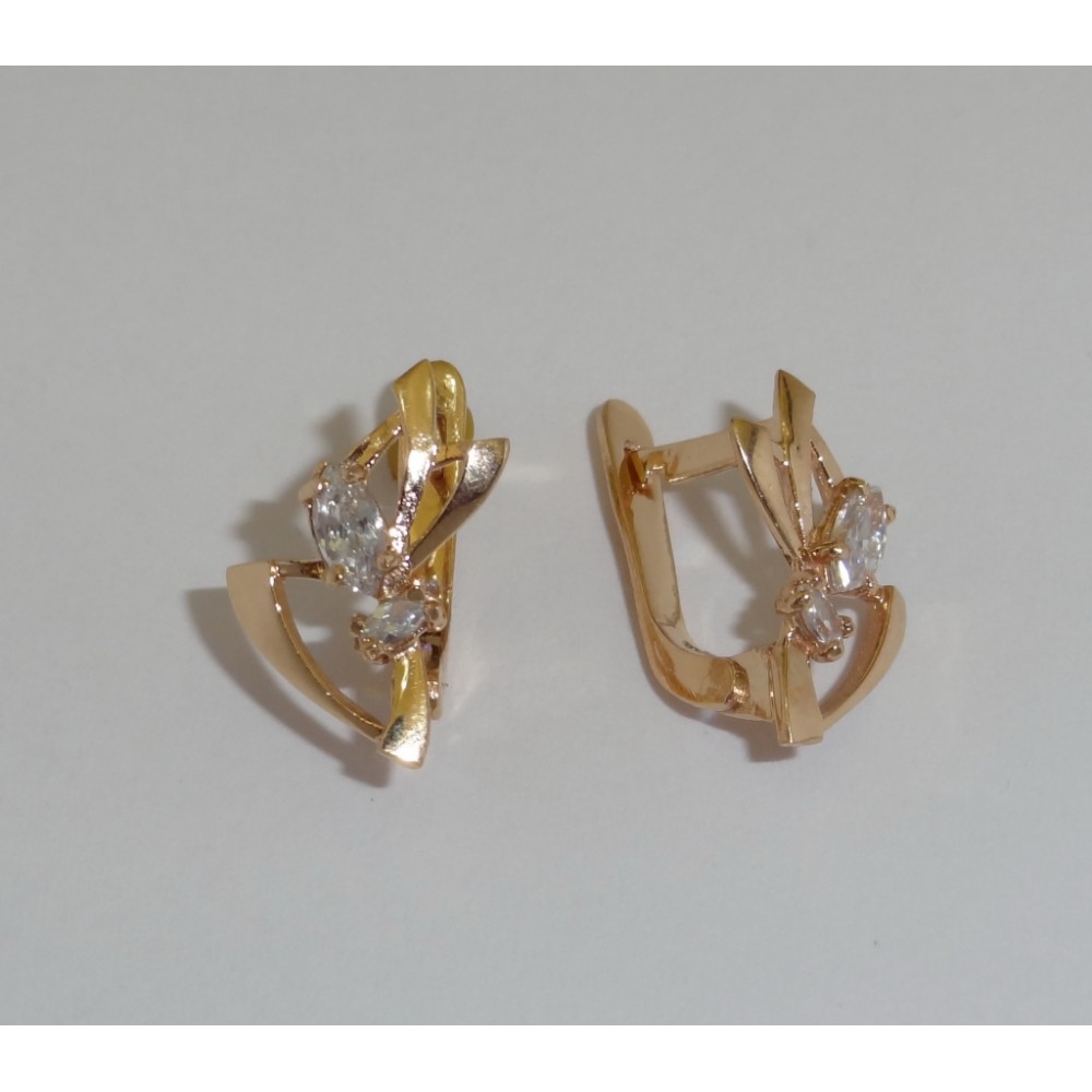 Золотые серьги дс-30008