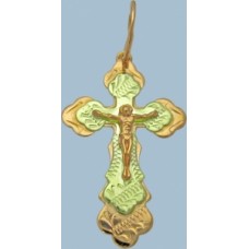Золотой крест "Распятие Христово" шк-3053