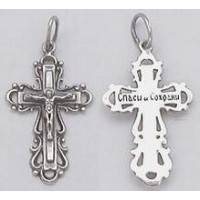 Срібний хрест православний БР-3100060