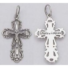 Срібний хрест православний БР-3100060