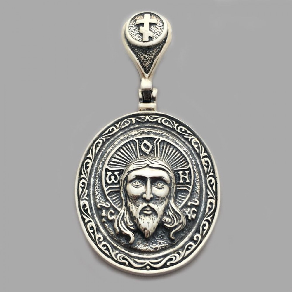 Срібна ладанка Спаситель  82 бр-3100267