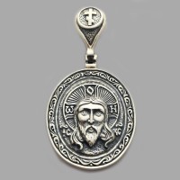 Срібна ладанка Спаситель  82 бр-3100267