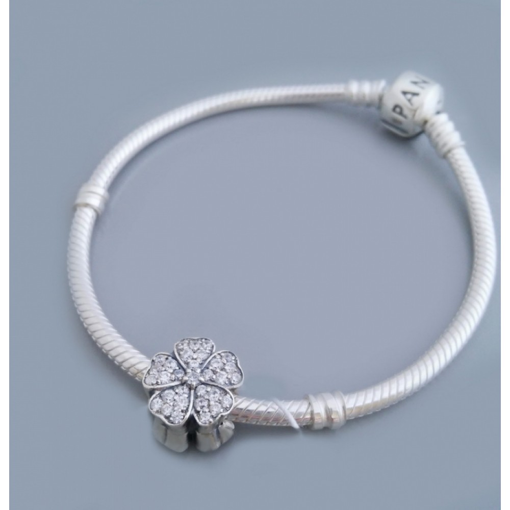 Серебряная бусина Магнолия 24 бр-3110760