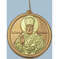Золотая ладанка "Николай Чудотворец" шк-3224-1