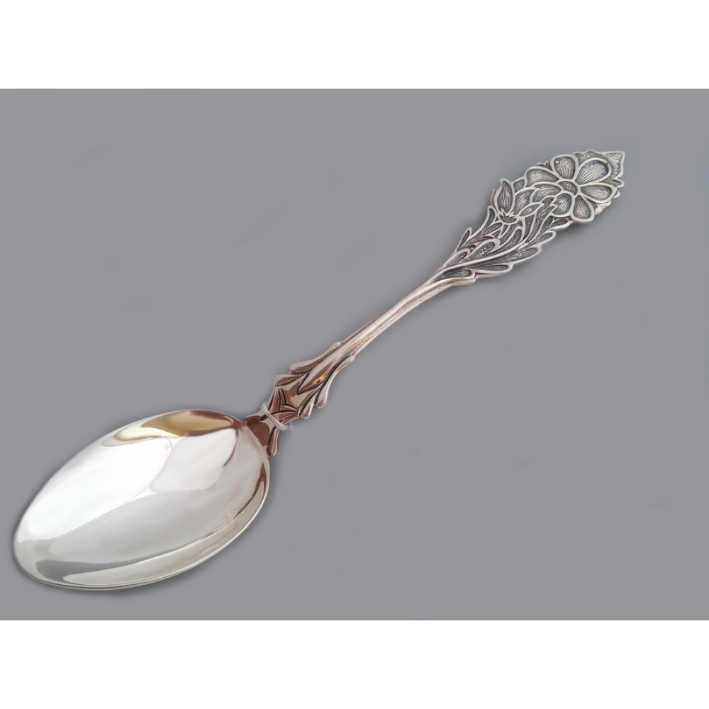 Срібна ложка Квіти бр-4-1