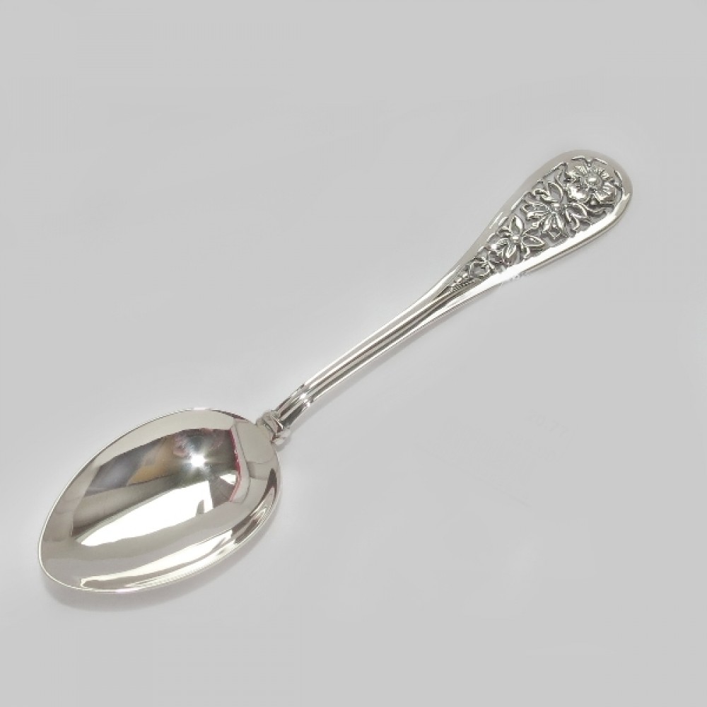 Серебряная чайная ложка Полянка бр-31-1