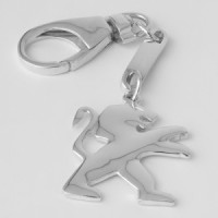 Серебряный брелок "Peugeot" (Пежо) 8121