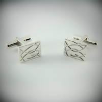 Серебряные запонки ЮМ-8246